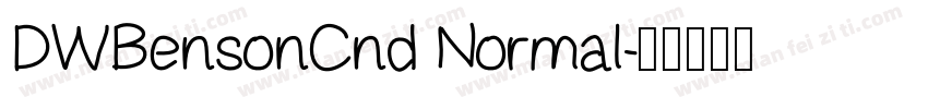 DWBensonCnd Normal字体转换